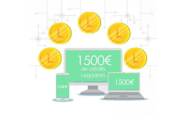 Commande 1500€ de crédits Legadom en ligne pour les DOM - Martinique, Gaudeloupe, Guyane